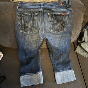 Cropped 7 for all mankind Blue Jeans for Women size 29